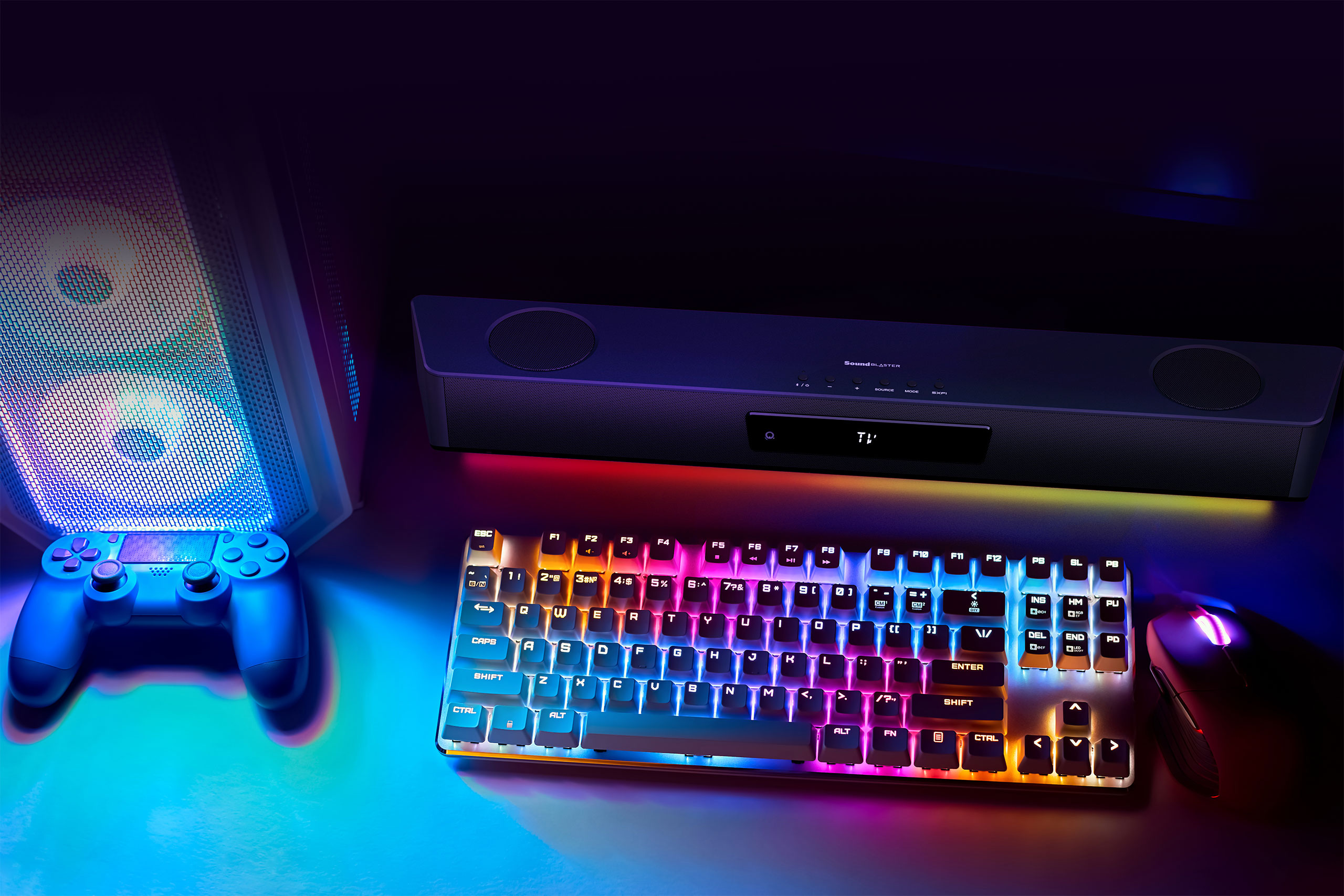 Creative Sound Blaster Katana SE multi-channel Super X-Fi Gaming Soundbar for laptop or TV speakers