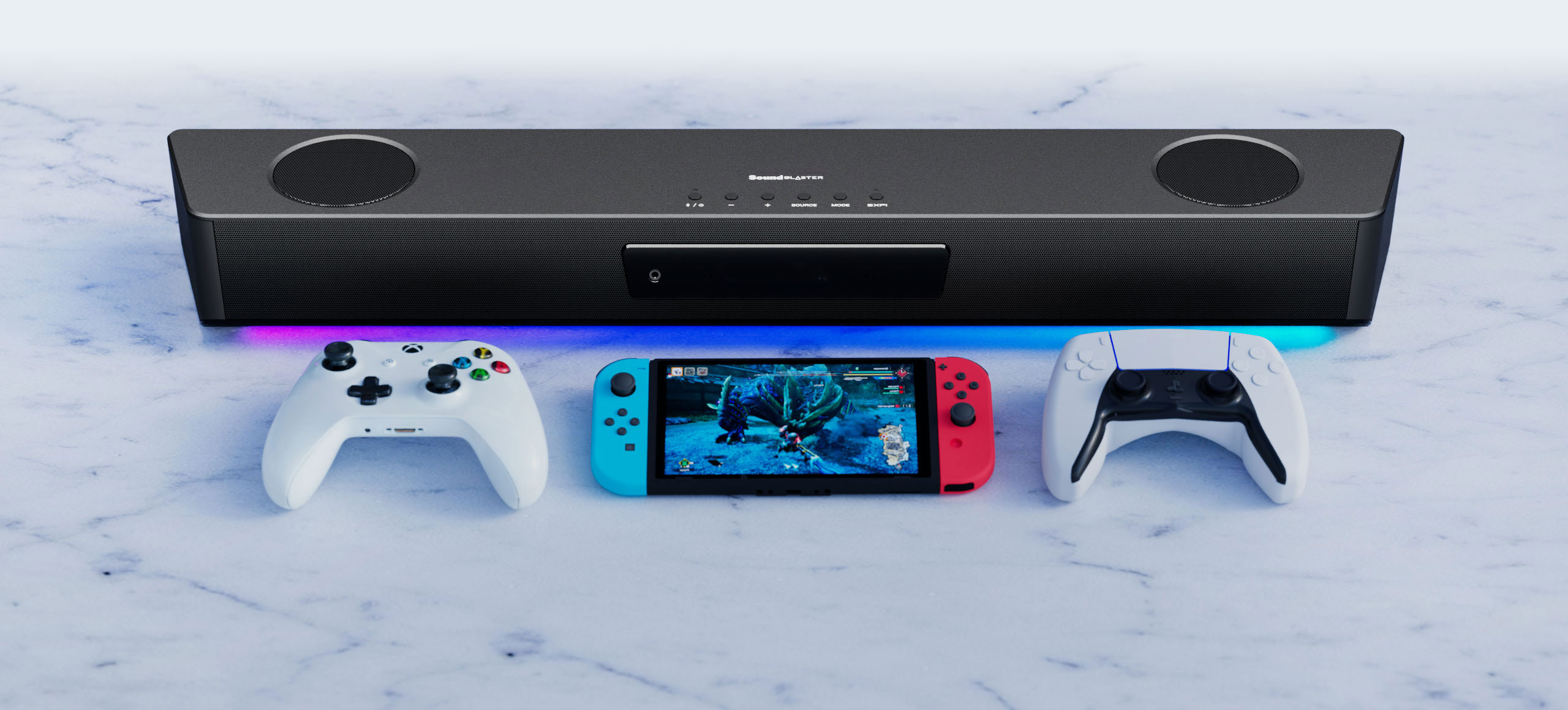 Creative Sound Blaster Katana SE multi-channel Super X-Fi Gaming Soundbar for laptop or TV speakers