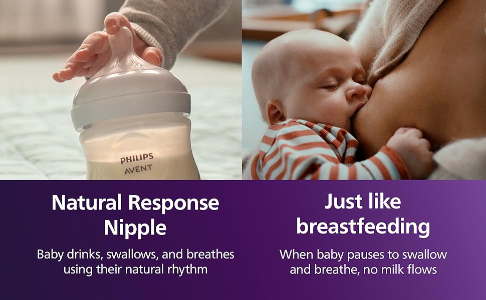 Philips Avent Natural Baby Bottles with Natural Response Nipples