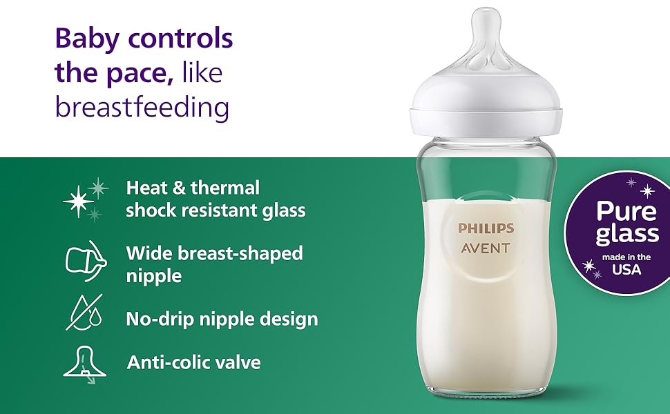 Philips Avent Glass Natural Baby Bottle