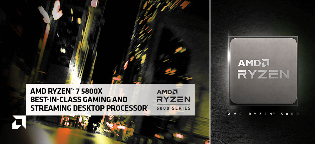  AMD Ryzen 7 5800X 105W 8 Core 16 Thread CPU