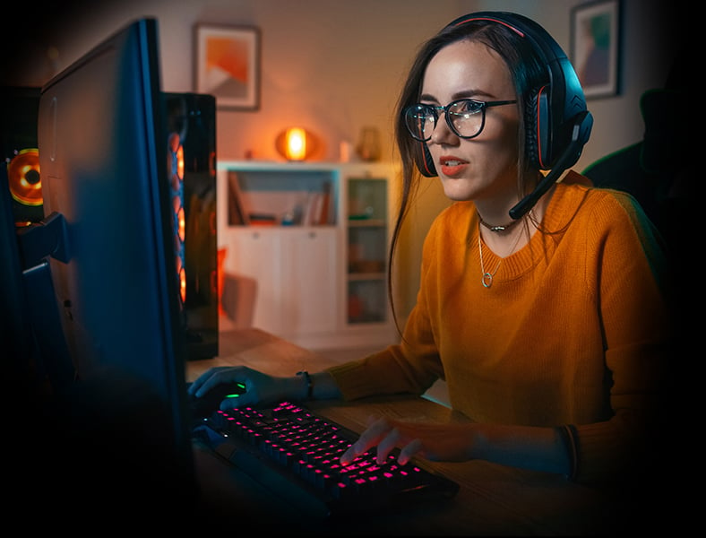 Image of Female Gamer