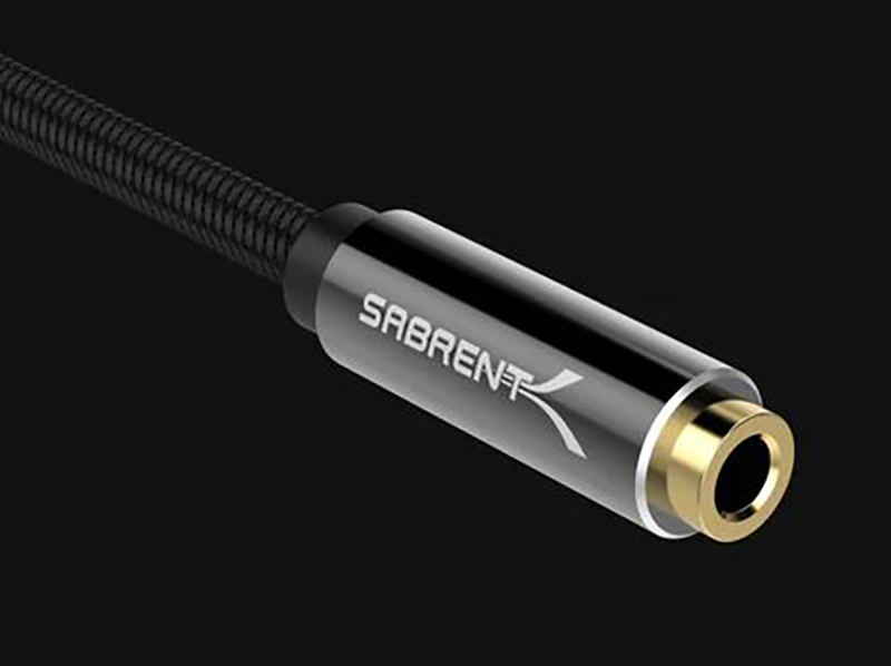 SABRENT USB Type-C to 3.5mm Audio Jack Active Adapter
