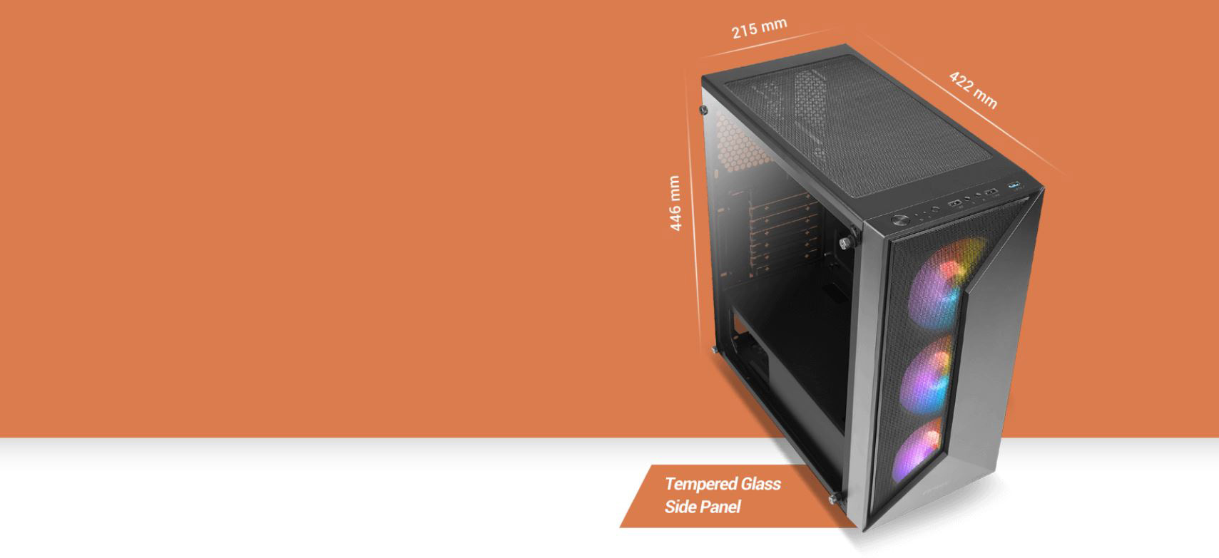 NX320 Mid Tower Gaming Case