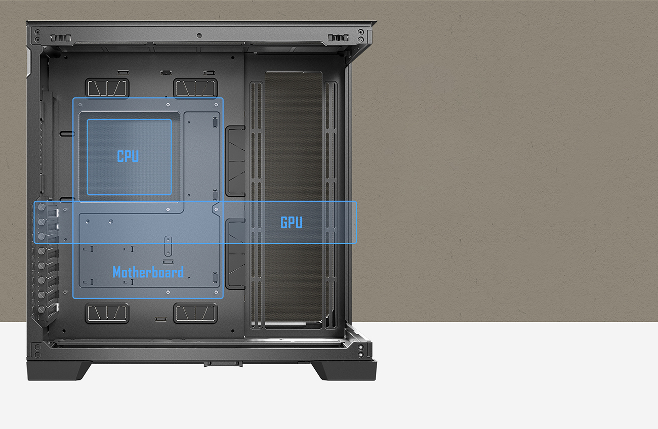 Antec C8, Fans not Included, RTX 40 Compatible, Dual-Chamber, tooless ...