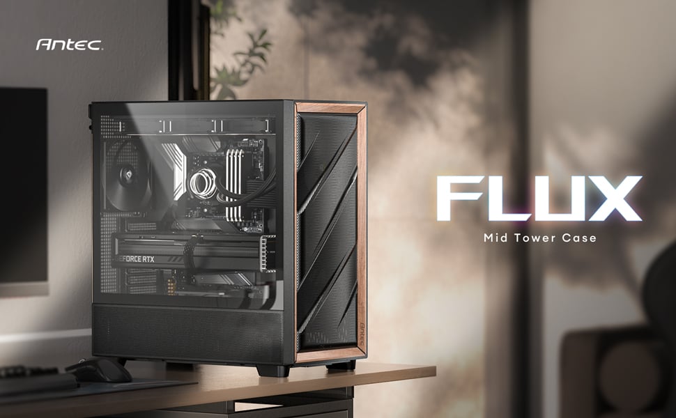 Antec FLUX Wood Computer Case