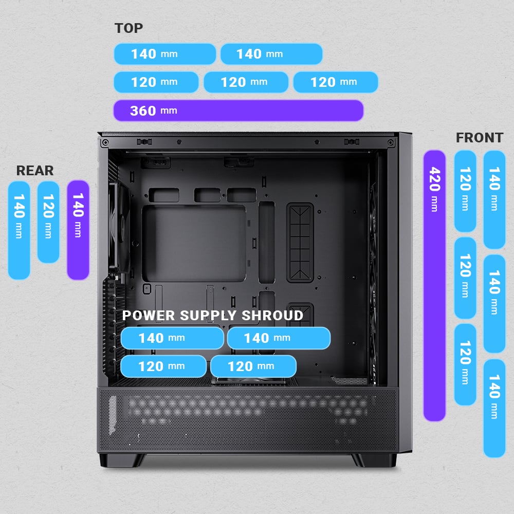 Antec FLUX Wood Computer Case