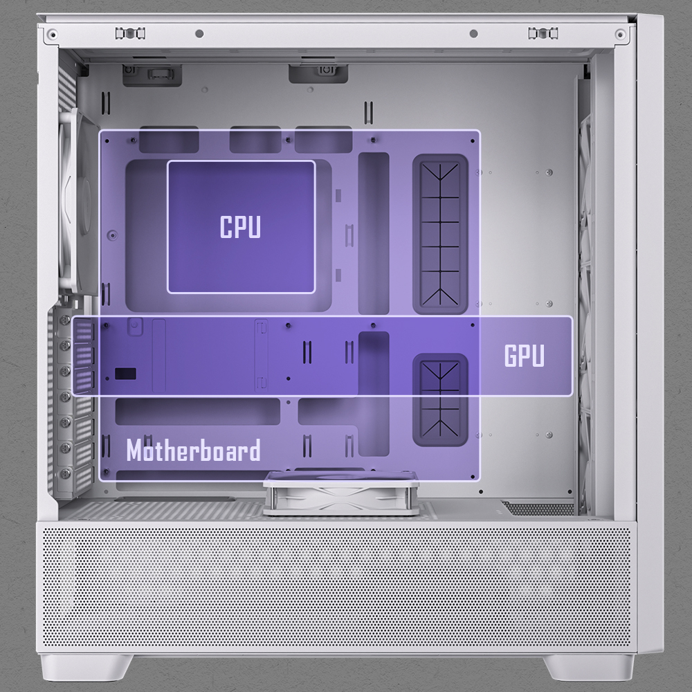 Antec FLUX Wood White Computer Case