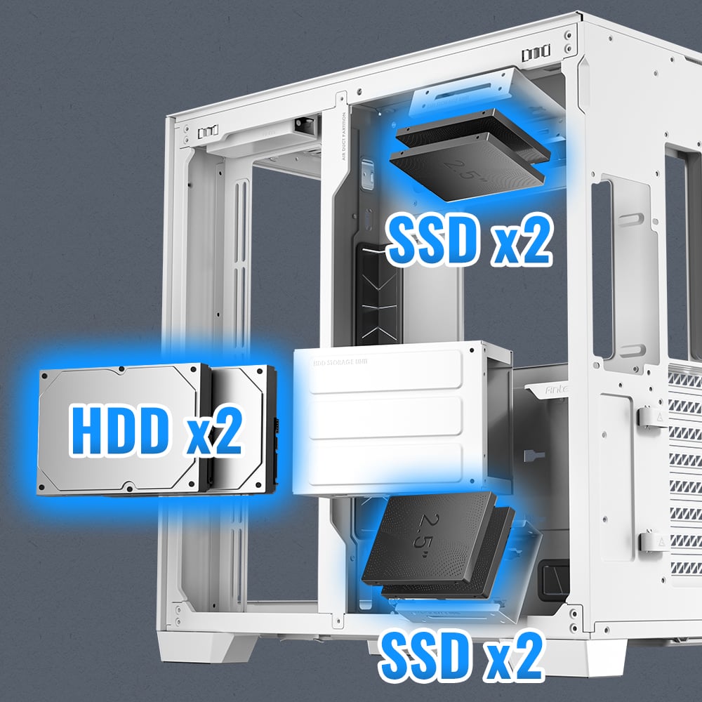 Antec C8 ARGB White Computer Case