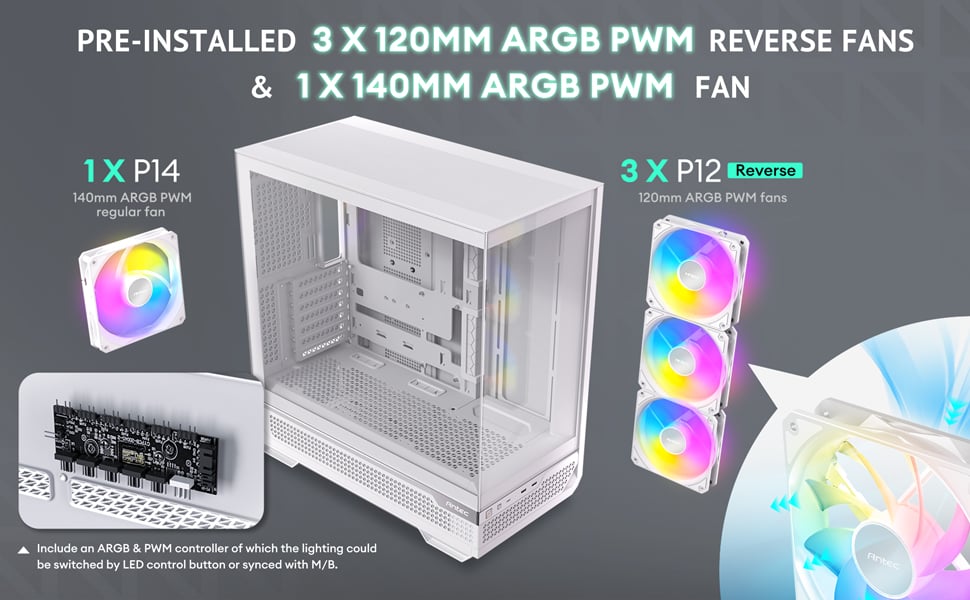 Antec C7 ARGB White Computer Case