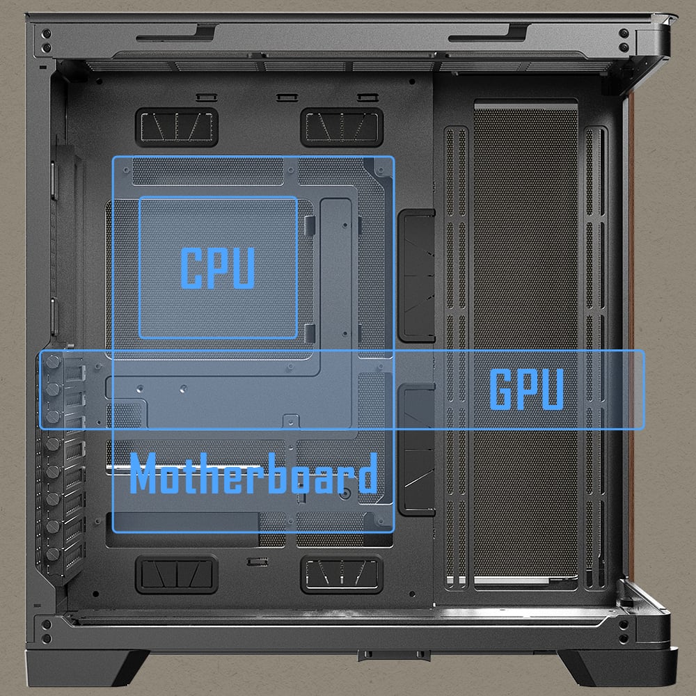 Antec C8 Curve Wood Black Curved Computer Case