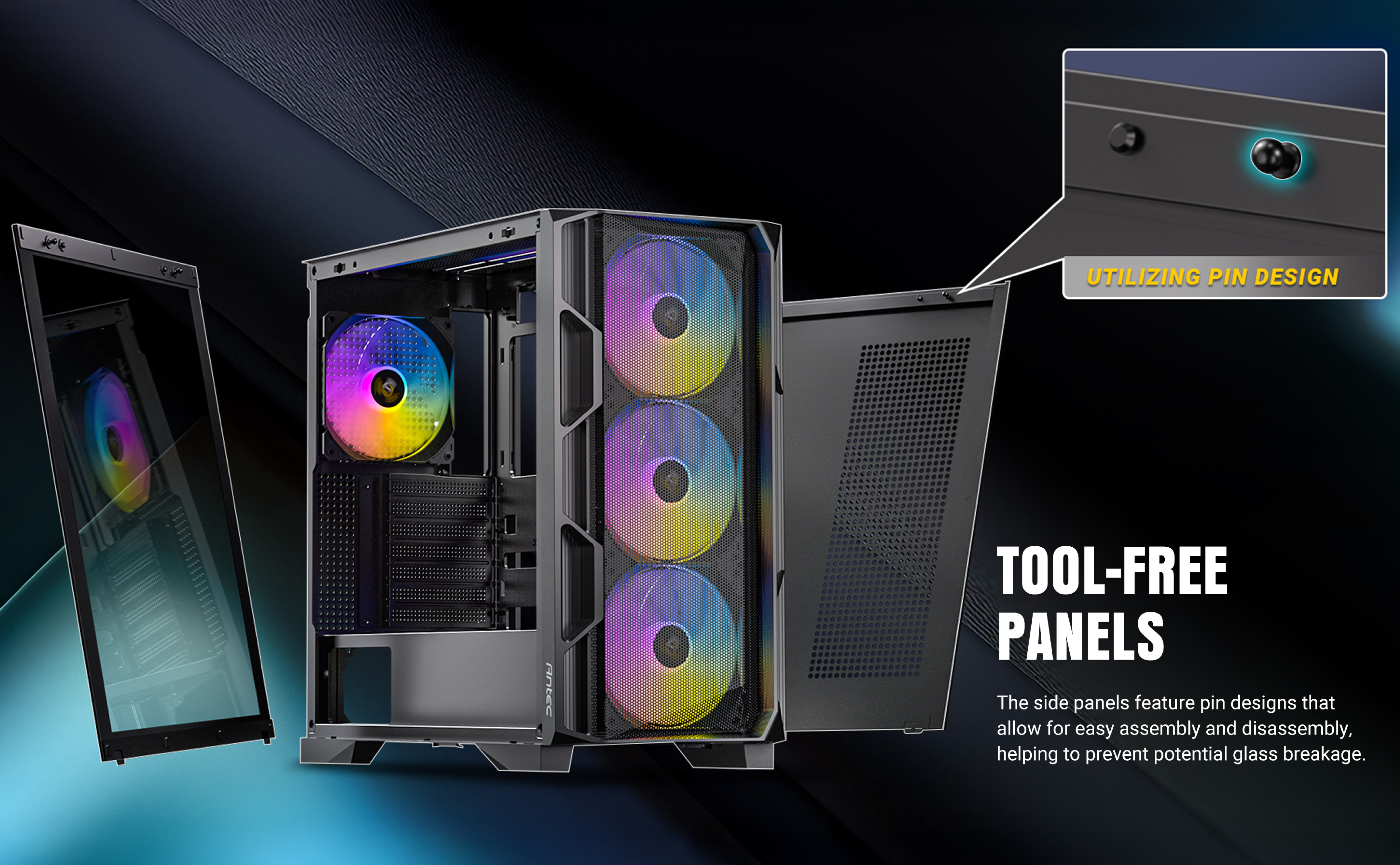 Antec AX1000 ARGB Mid-Tower ATX PC Case