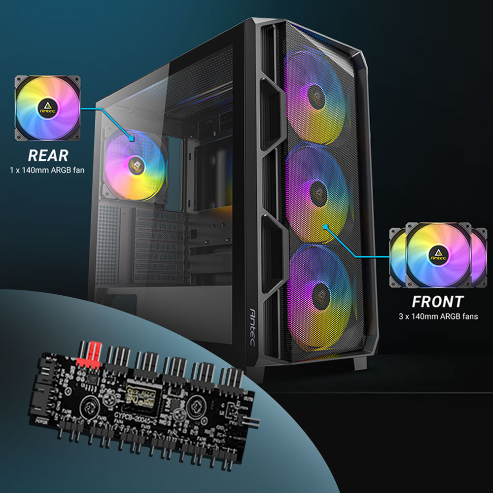 Antec AX1000 ARGB Mid-Tower ATX PC Case