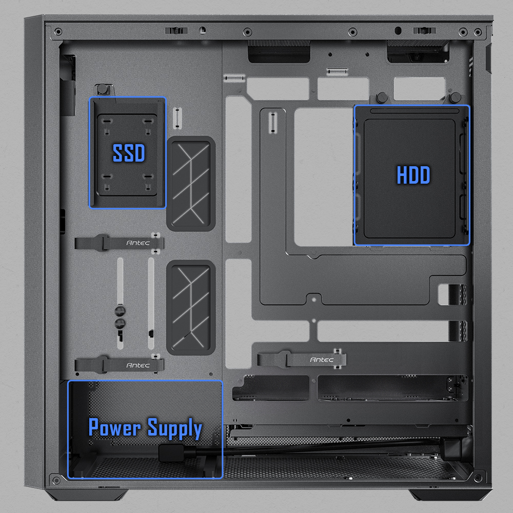 Antec FLUX Rear PC Case