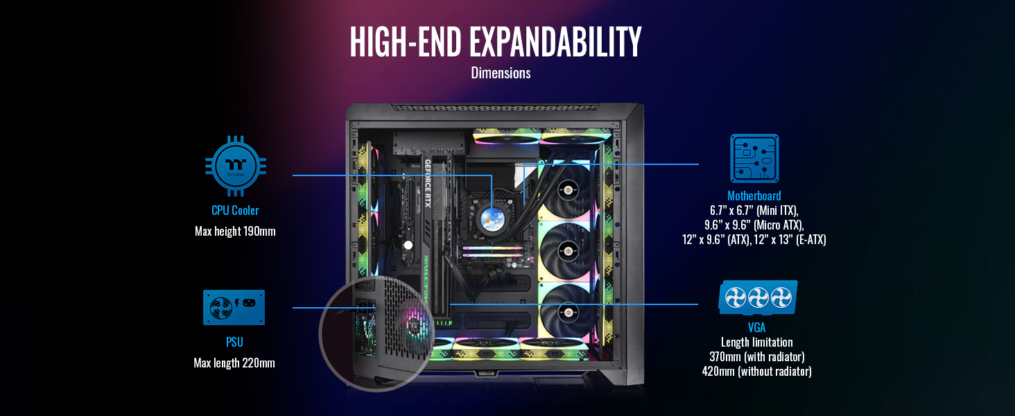 Thermaltake CTE C750 TG ARGB E-ATX Full Tower Case