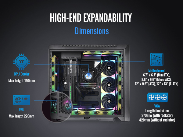 Thermaltake CTE C750 TG ARGB E-ATX Full Tower Case