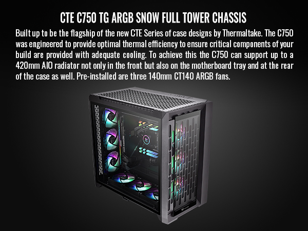 Thermaltake CTE C750 TG ARGB E-ATX Full Tower Case