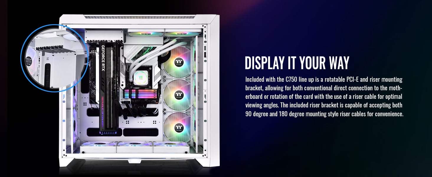 Thermaltake CTE C750 TG ARGB Snow Case