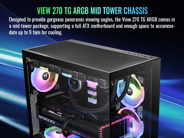 Thermaltake View 270 TG ARGB E-ATX Case