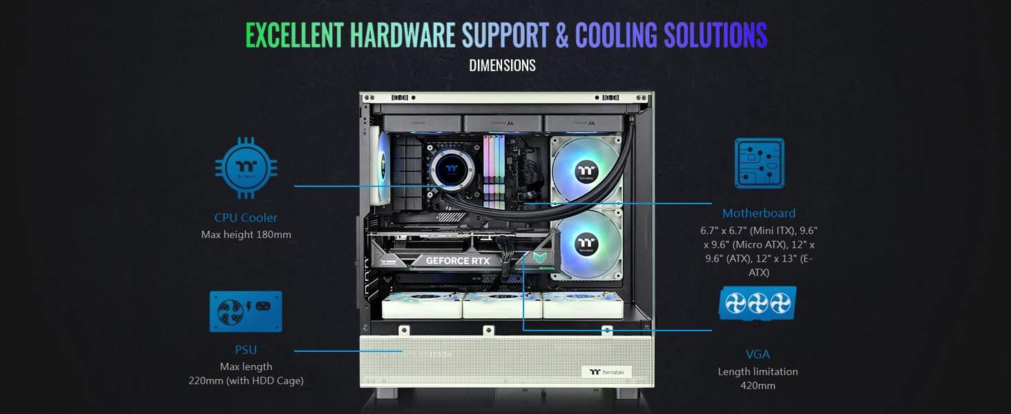 Thermaltake View 270 TG ARGB E-ATX Case