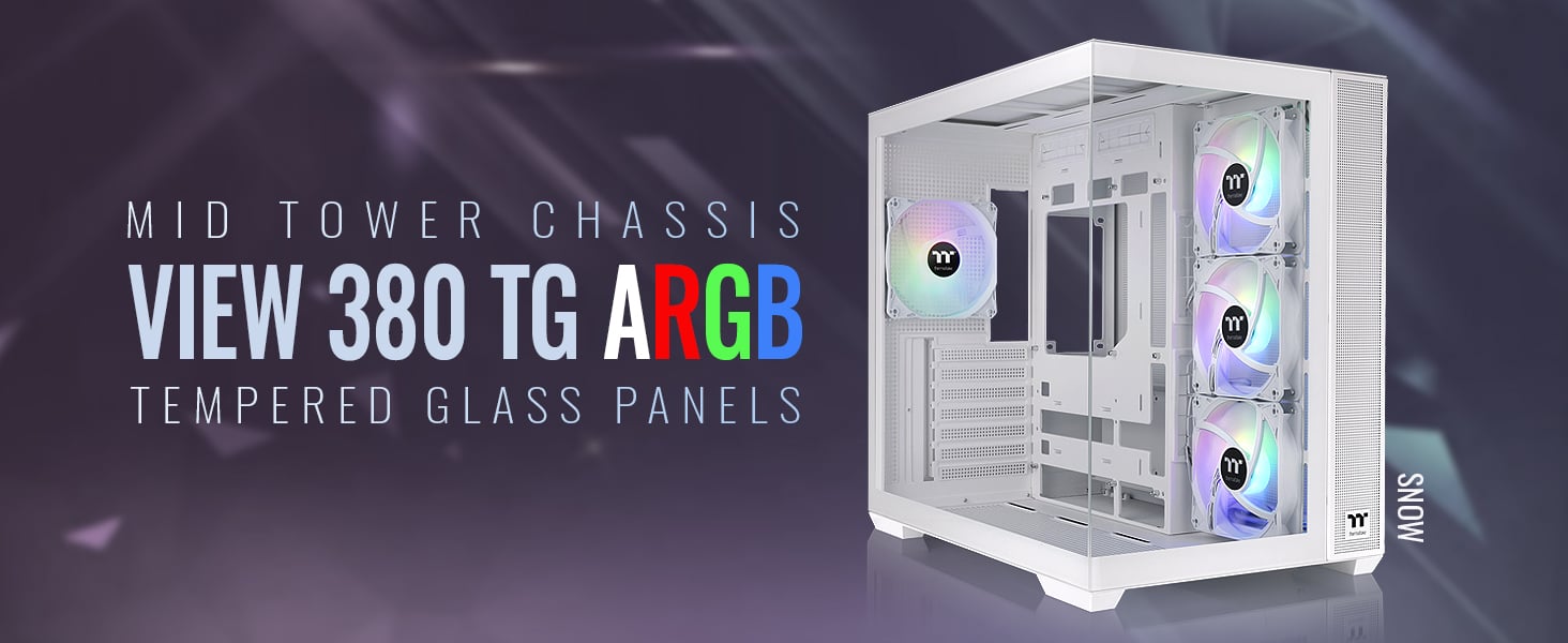 Thermaltake View 380 TG ARGB  ATX Case