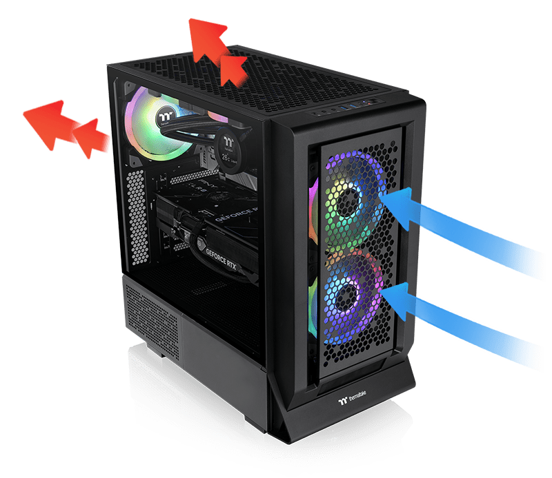 Thermaltake Ceres 350 MX Black Mid Tower ATX Case