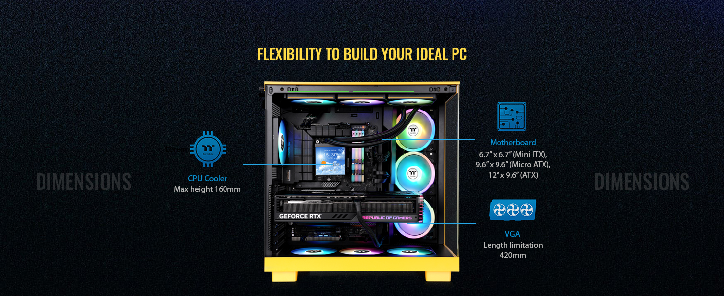Thermaltake View 380 XL TG ARGB Computer Case