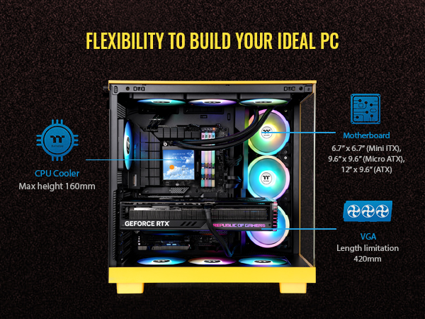 Thermaltake View 380 XL TG ARGB Computer Case