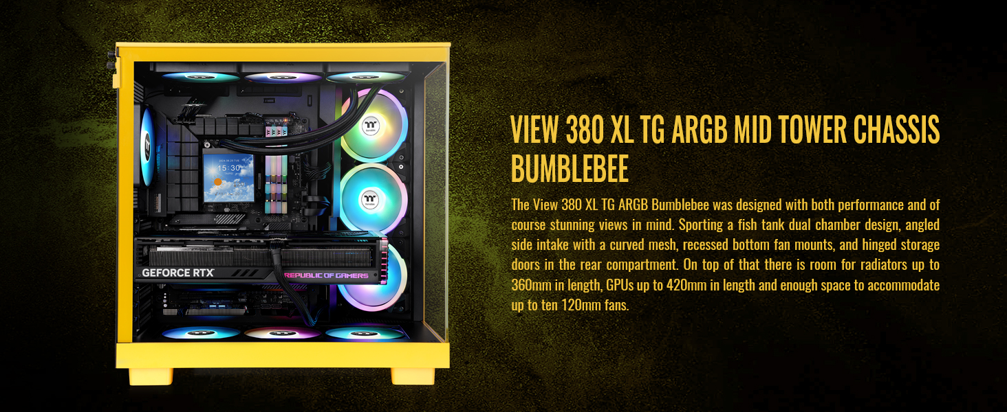 Thermaltake View 380 XL TG ARGB Computer Case