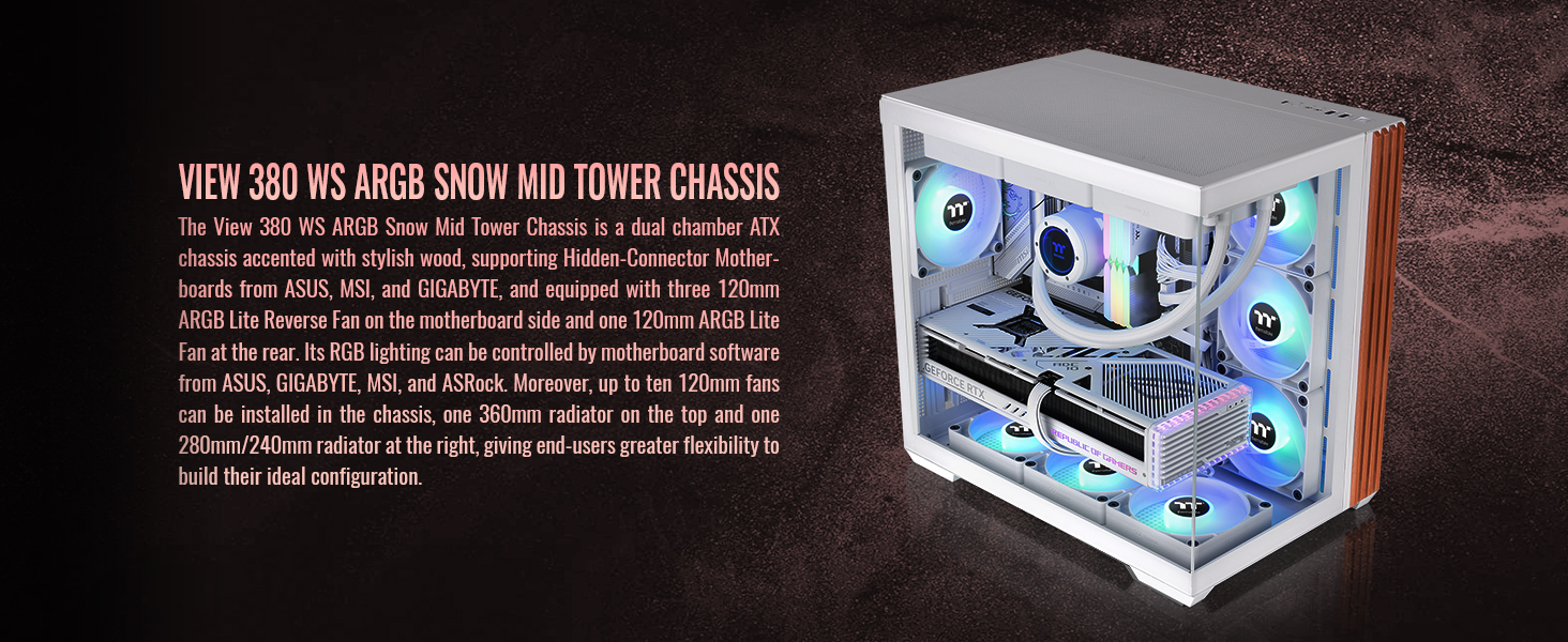 Thermaltake View 380 WS ARGB Mid Tower Chassis