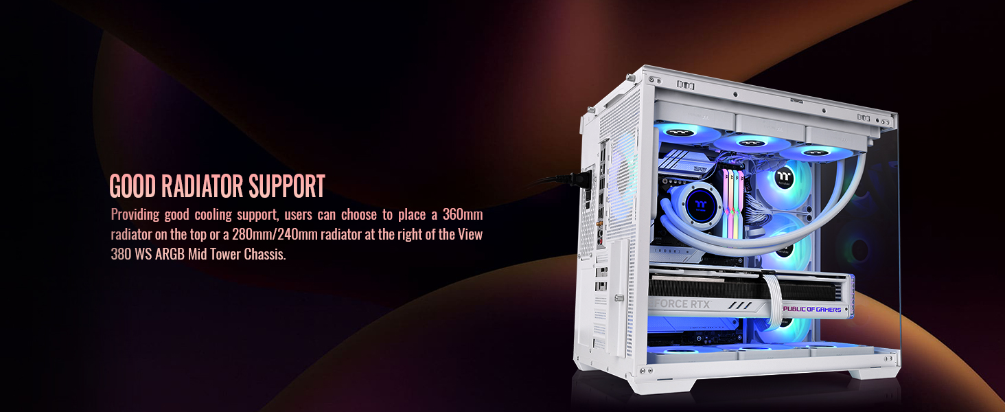 Thermaltake View 380 WS ARGB Mid Tower Chassis
