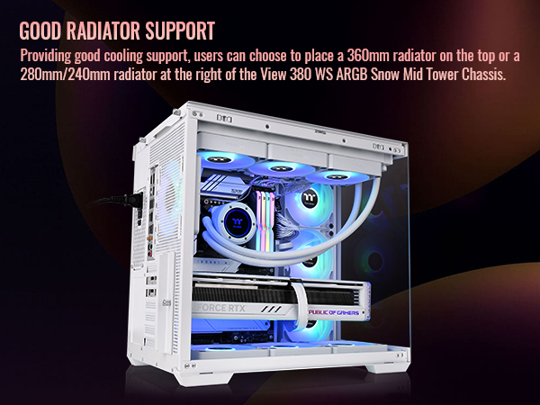 Thermaltake View 380 WS ARGB Mid Tower Chassis