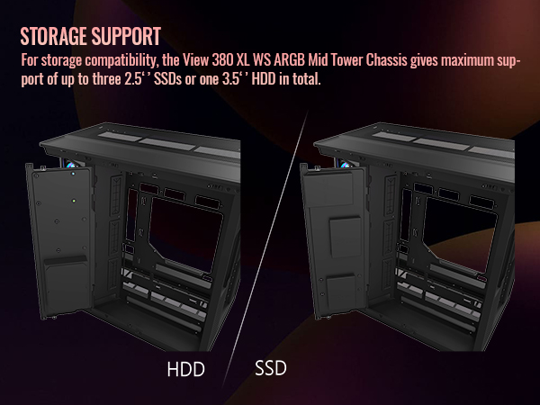 Thermaltake View 380 XL WS ARGB Mid Tower Chassis