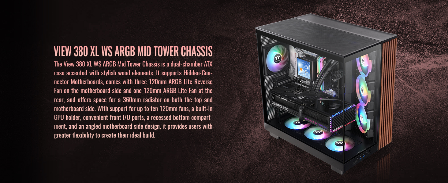 Thermaltake View 380 XL WS ARGB Mid Tower Chassis