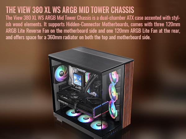 Thermaltake View 380 XL WS ARGB Mid Tower Chassis