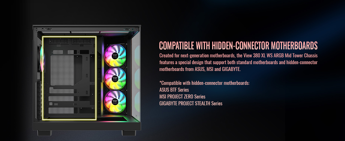 Thermaltake View 380 XL WS ARGB Mid Tower Chassis