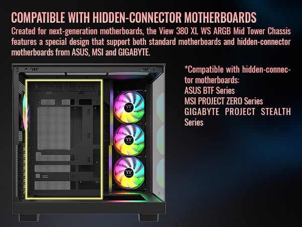 Thermaltake View 380 XL WS ARGB Mid Tower Chassis