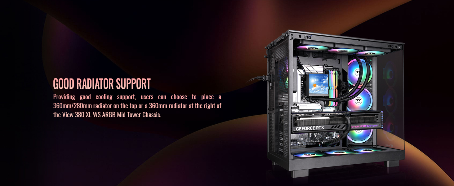 Thermaltake View 380 XL WS ARGB Mid Tower Chassis