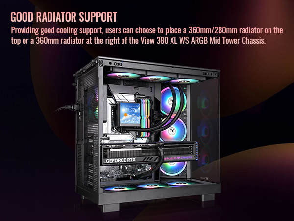 Thermaltake View 380 XL WS ARGB Mid Tower Chassis