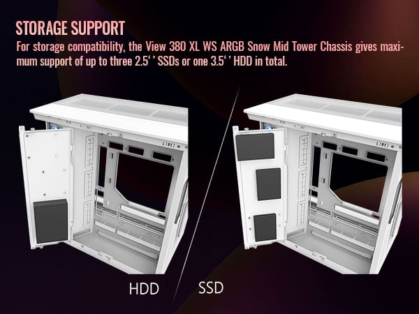 Thermaltake View 380 XL WS ARGB Mid Tower Chassis