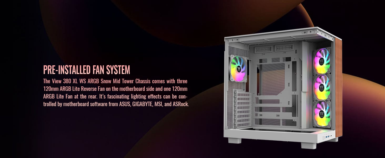 Thermaltake View 380 XL WS ARGB Mid Tower Chassis