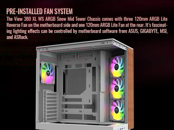Thermaltake View 380 XL WS ARGB Mid Tower Chassis