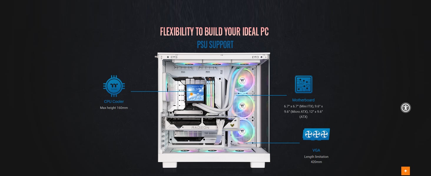 Thermaltake View 380 XL WS ARGB Mid Tower Chassis