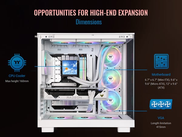 Thermaltake View 380 XL WS ARGB Mid Tower Chassis