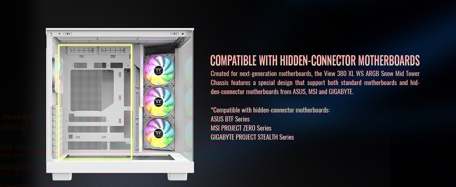 Thermaltake View 380 XL WS ARGB Mid Tower Chassis