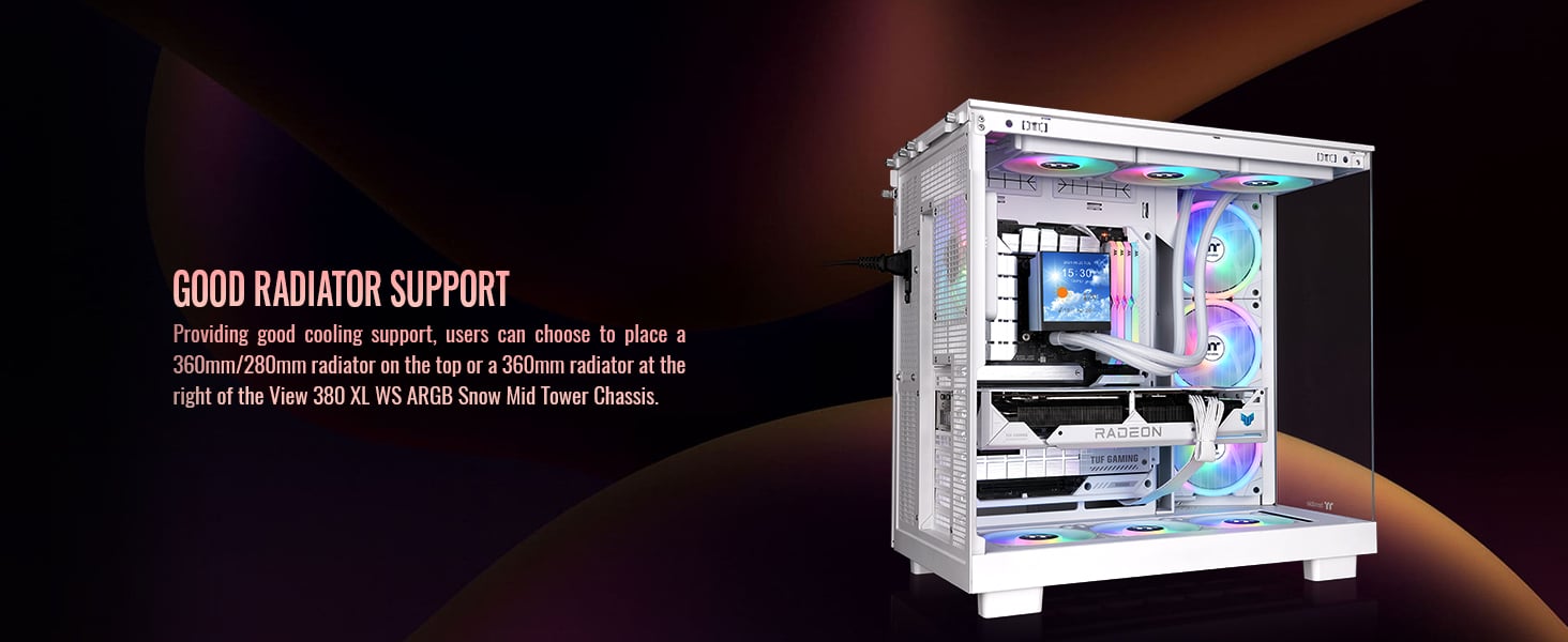 Thermaltake View 380 XL WS ARGB Mid Tower Chassis