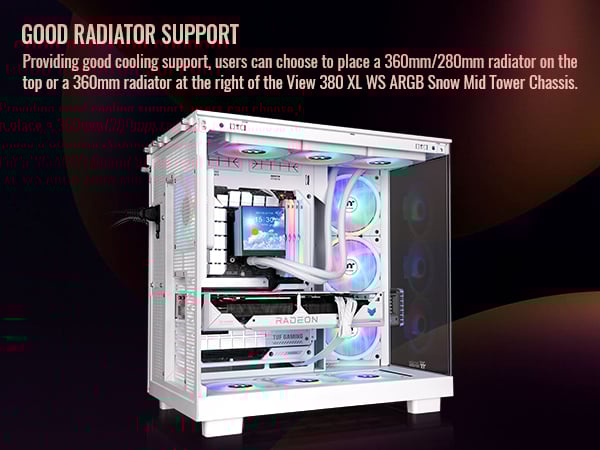 Thermaltake View 380 XL WS ARGB Mid Tower Chassis