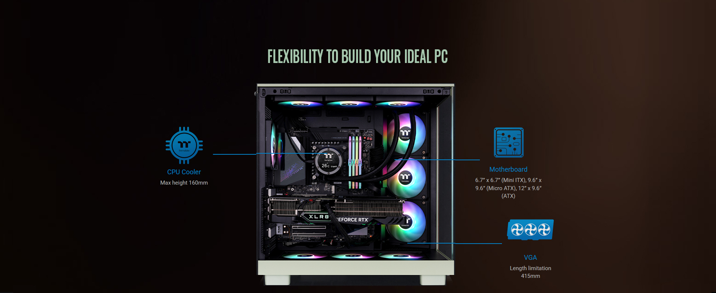 Thermaltake View 380 XL WS ARGB Mid Tower Chassis