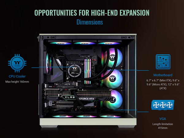 Thermaltake View 380 XL WS ARGB Mid Tower Chassis