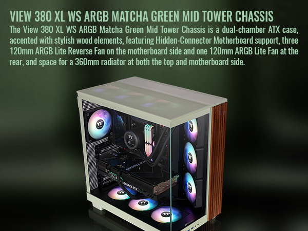Thermaltake View 380 XL WS ARGB Mid Tower Chassis